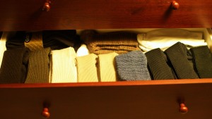 Organized sock drawer