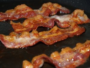 fried bacon
