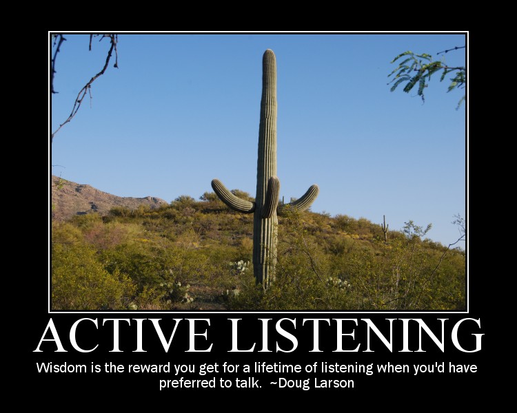 active listening poster