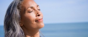 Relaxed woman